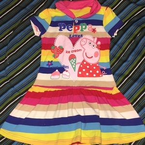 Peppa Pig Dress NWOT 3/4 4/5
